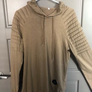 Men’s long sleeve tan shirt